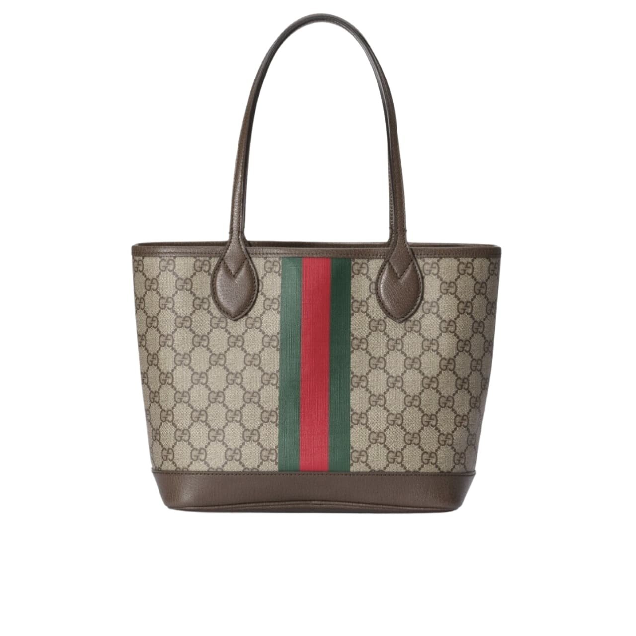 Gvc*1 Ophidia Small Tote Bag Beige And Ebony Gg 25Cm 726762 2Aaay 9151