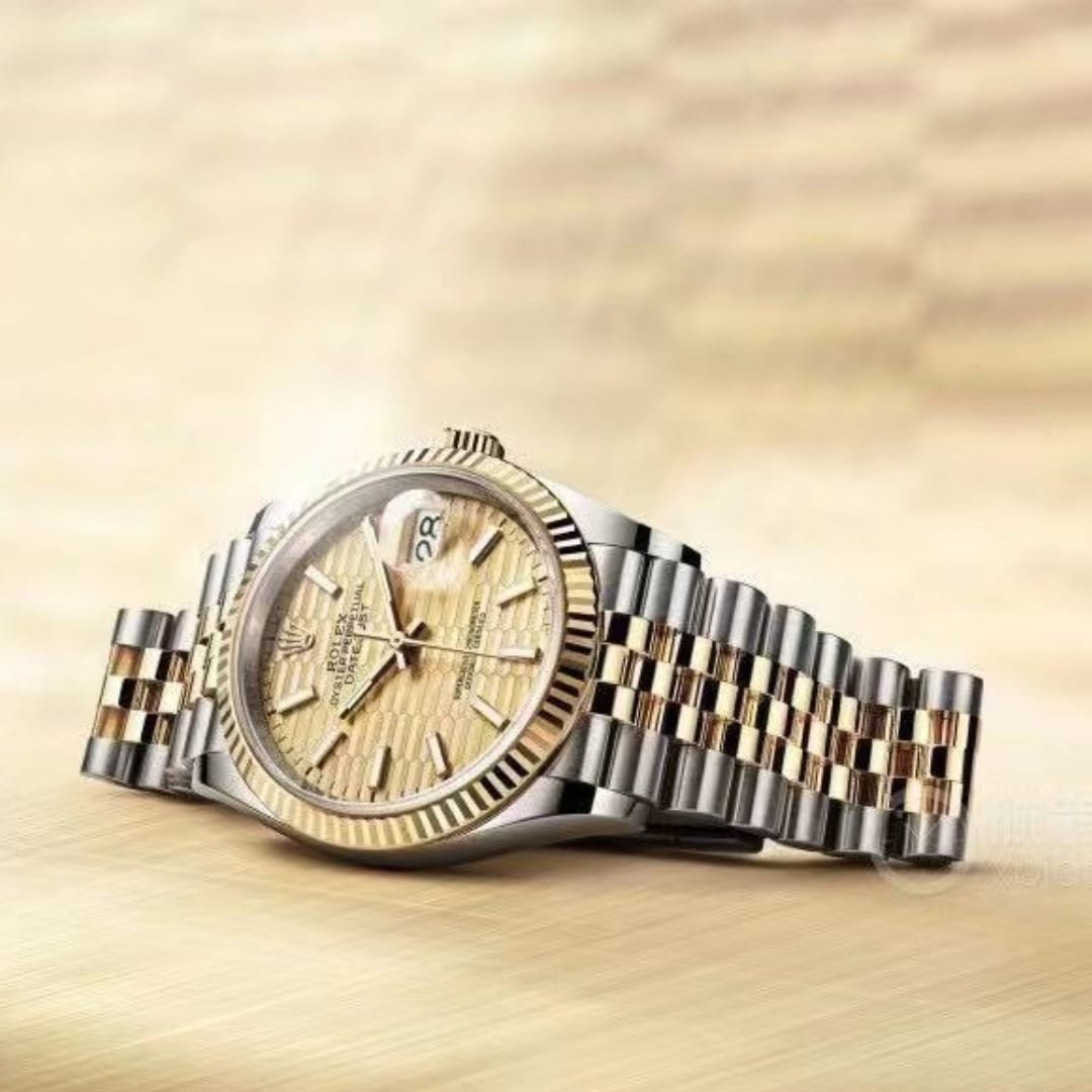 R01ex Oyster Datejust Oystersteel Gold Fluted Dial Yellow Gold 36Mm M126333 0022