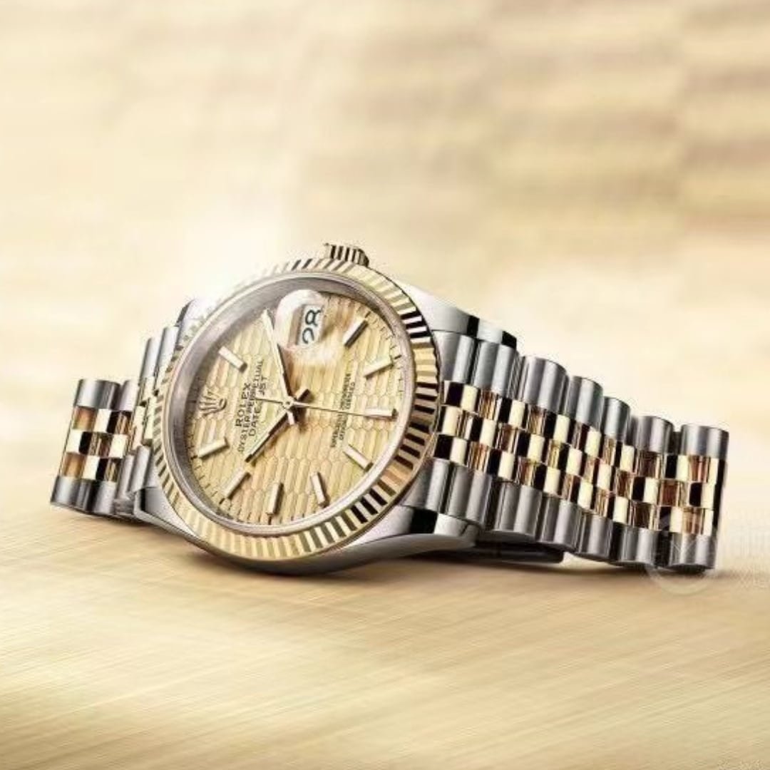 R01ex Oyster Datejust Oystersteel Gold Fluted Dial Yellow Gold 36Mm M126333 0022