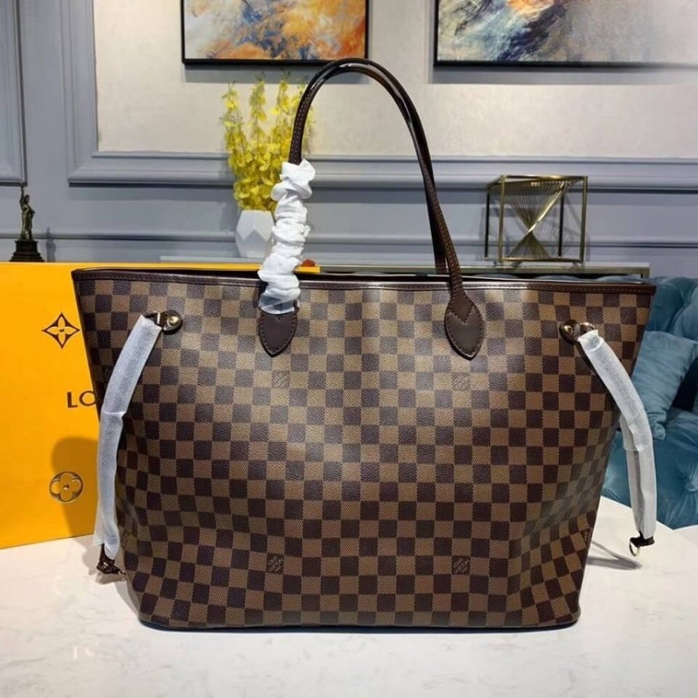 L0vis Vvtt0n Neverfull GM Damier Ebene Cerise Red 39Cm N40597