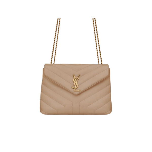 Sa1nt Lau*nt Loulou Small Chain Bag In Matelassé Y Dark Beige Gold 23Cm 494699Dv7272721