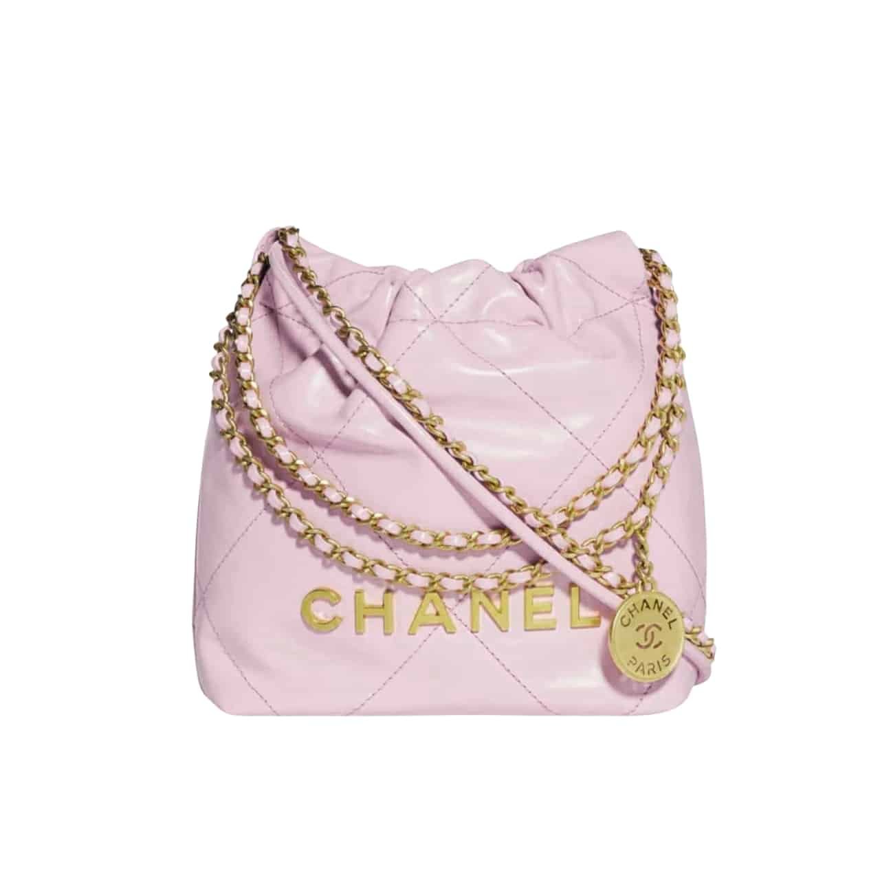 Ch**el 22 Mini Handbag Purple 23Cm