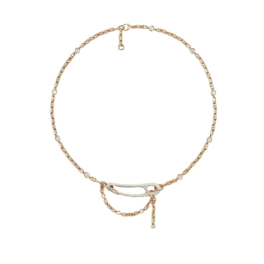 H**me5 Chaine Dancre Punk Necklace Gold H217232B 00St