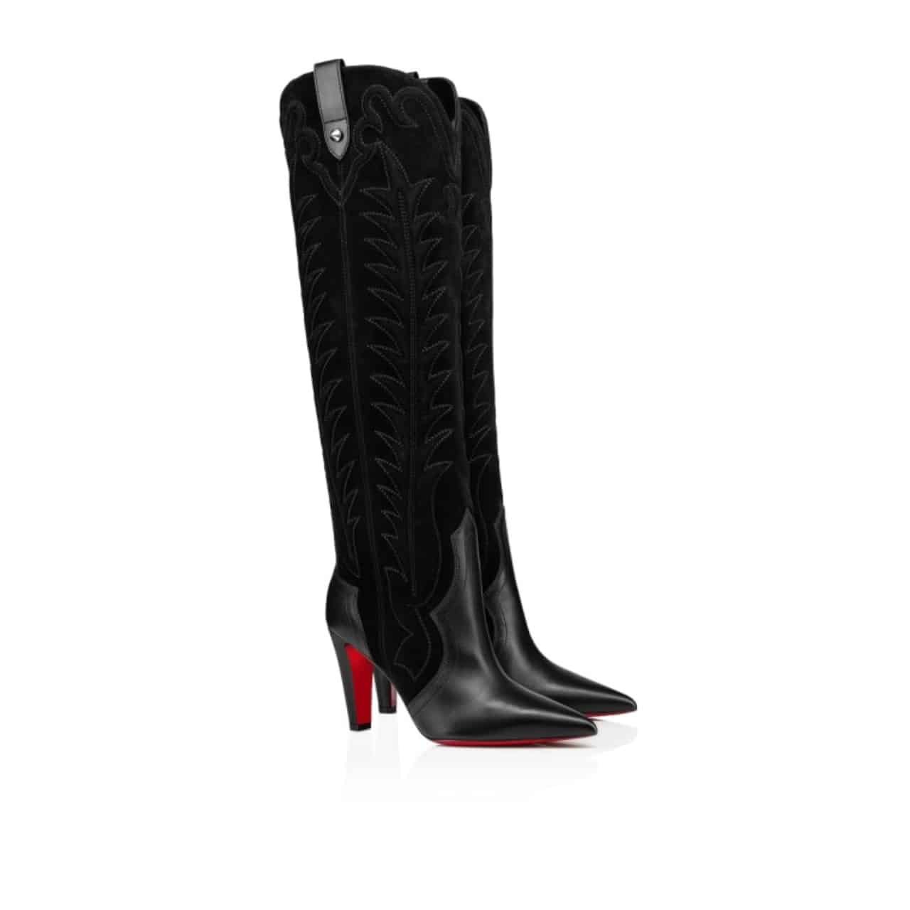 Chr1st1an Louboutin Santia Botta 85 Boots Black 3220701Bk01