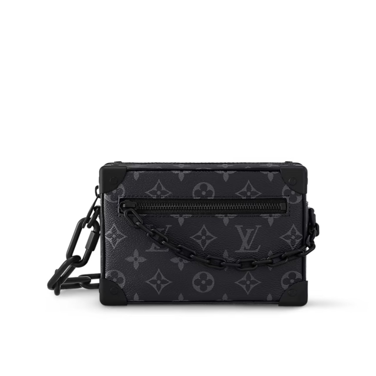 L0vis Vvtt0n Mini Soft Trunk Monogram Eclipse Canvas Black 18Cm M44735