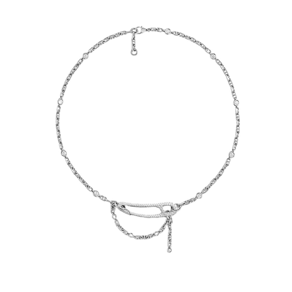 H**me5 Chaine Dancre Punk Necklace Silver