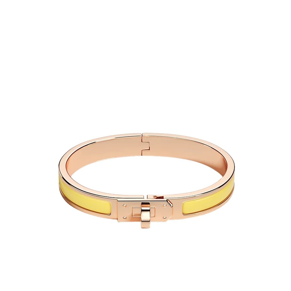 H**me5 Mini Clic Kelly Bracelet Yellow And Rose Gold H200004Fo68Gm