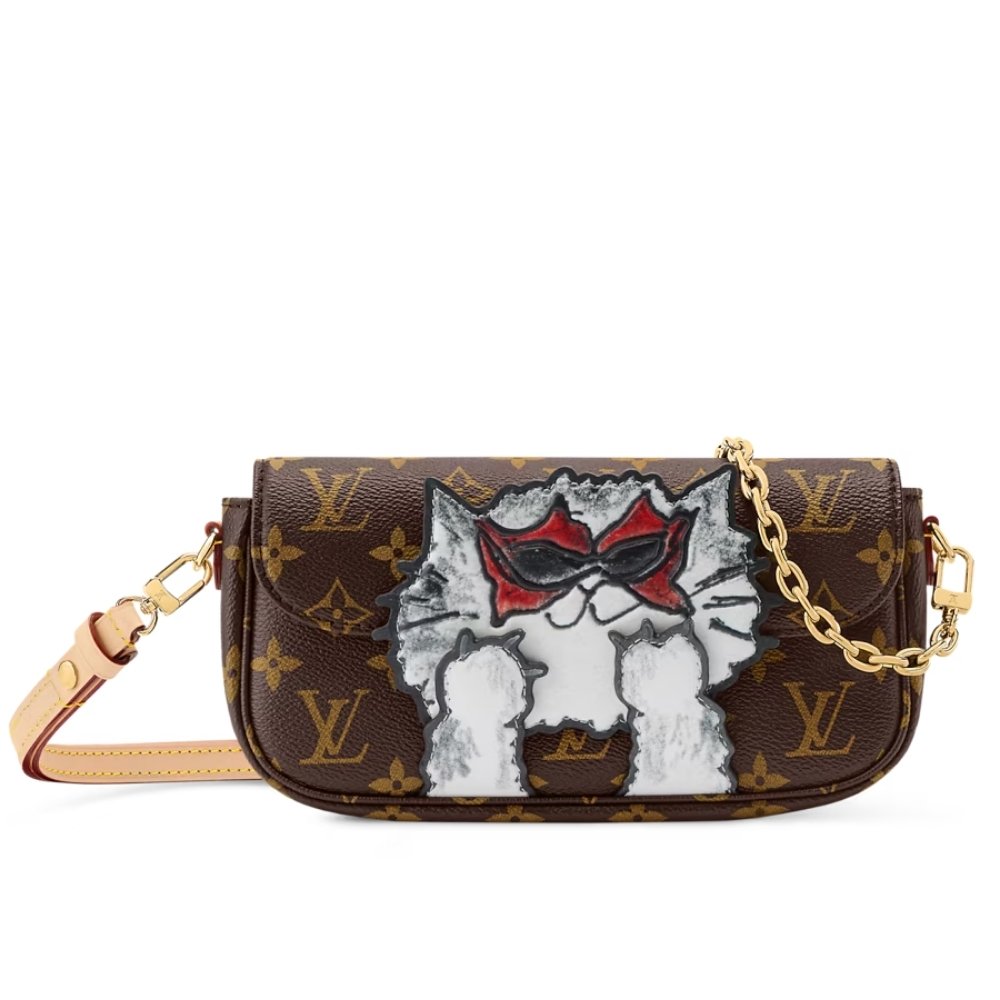 L0vis Vvtt0n Ivy Bag Monogram Pattern Brown 23Cm M15148
