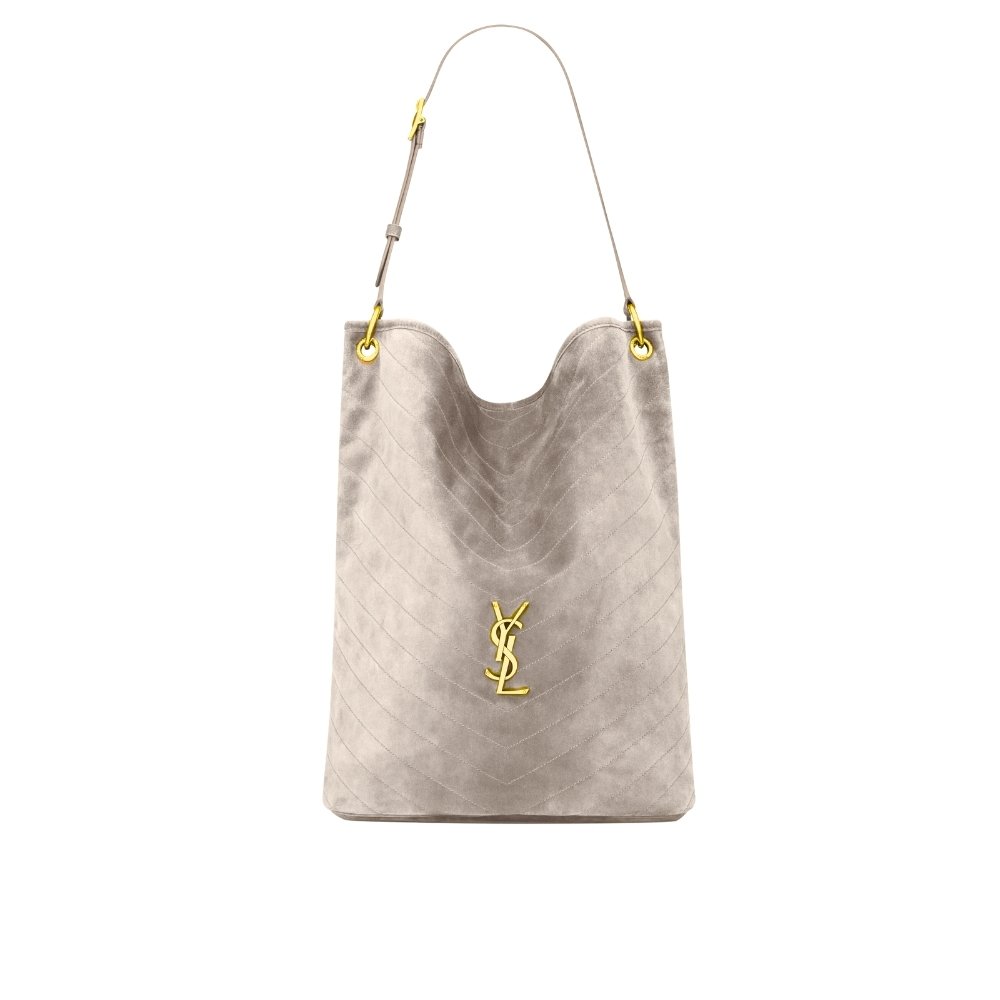 Sa1nt Lau*nt Niki S*pple Bucket In Suede Gray 38Cm