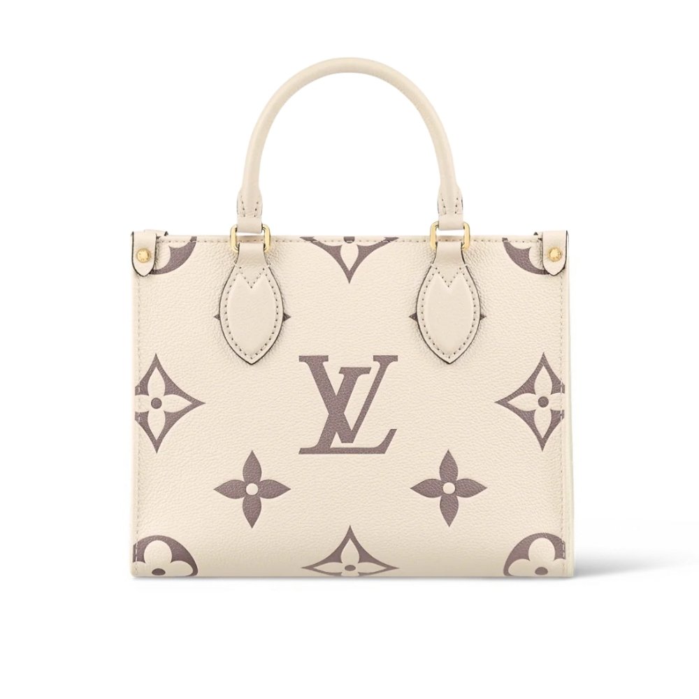 L0vis Vvtt0n Onthego PM Monogram Empreinte Cream 25Cm M45654