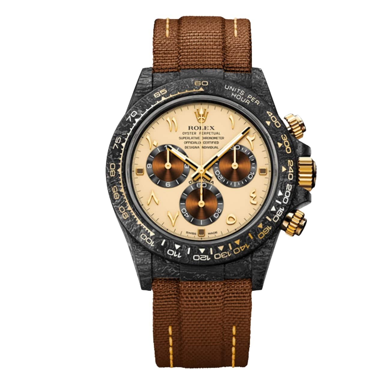 R01ex Diw Daytona Desert Eagle Arabic Carbon 40Mm
