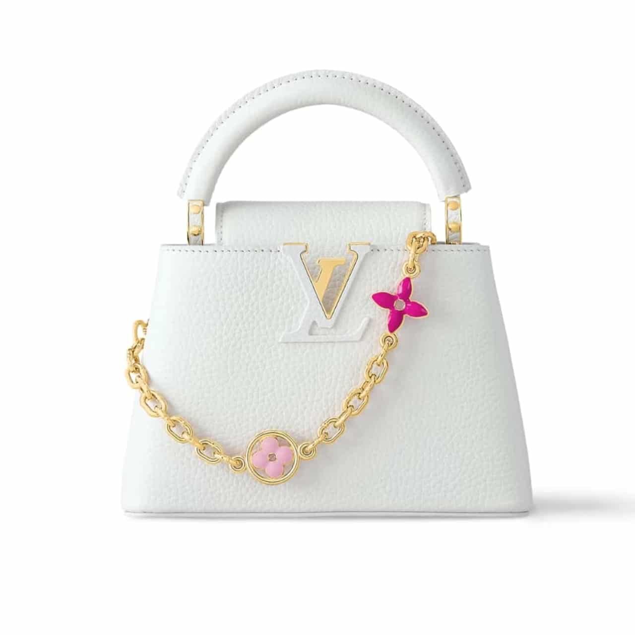 L0vis Vvtt0n Capucines Mini White 21Cm M23718