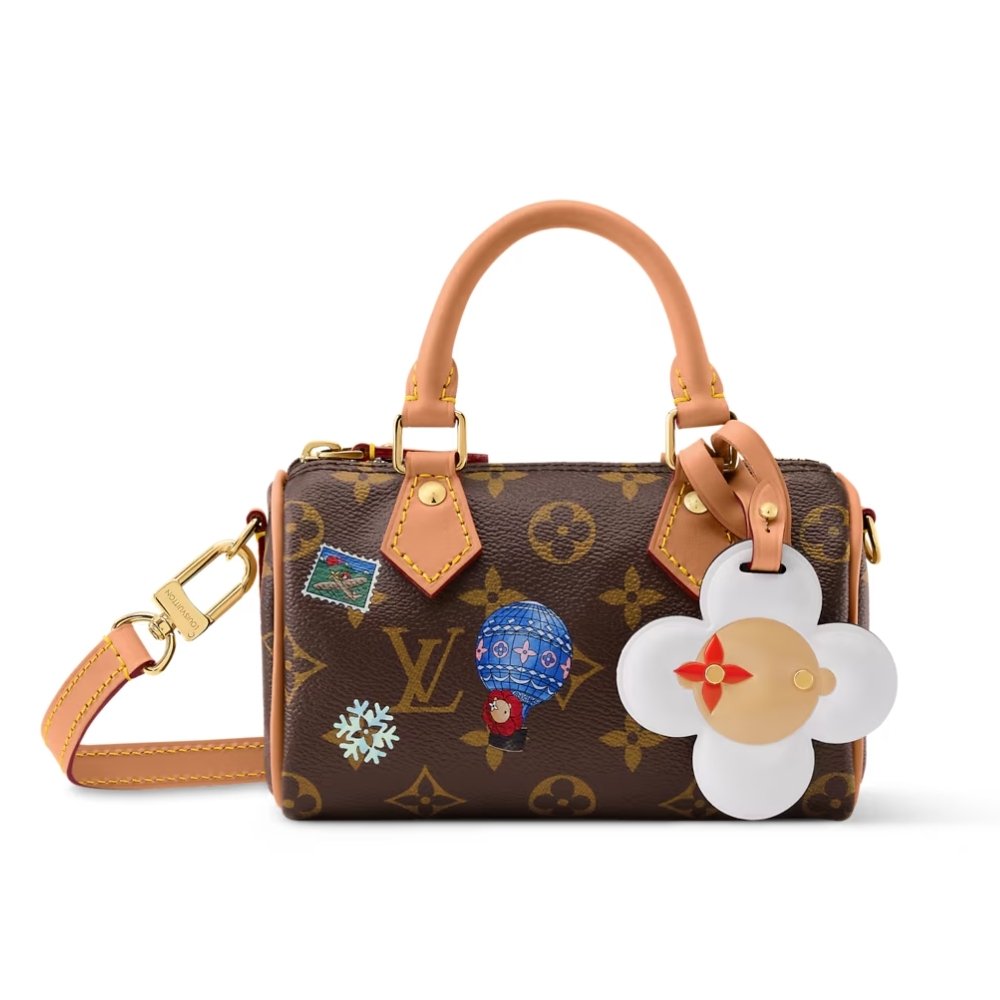 L0vis Vvtt0n Nano Speedy Monogram Snowy Pearl 16Cm M15330