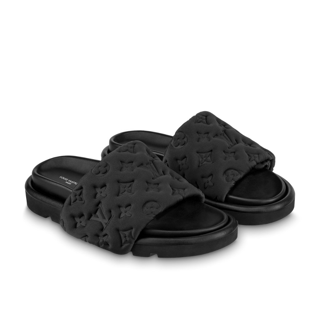 L0vis Vvtt0n Pool Pillow Comfort Mule Black 1Aa1Eh