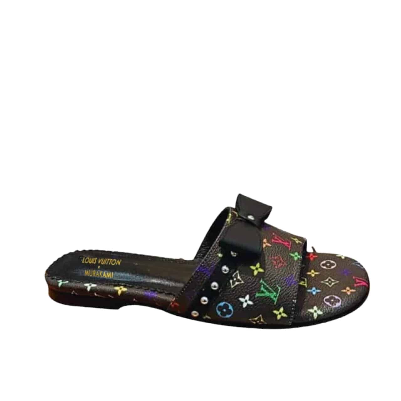 L0vis Vvtt0n X Takashi Murakami 6Am Flat Mule Black