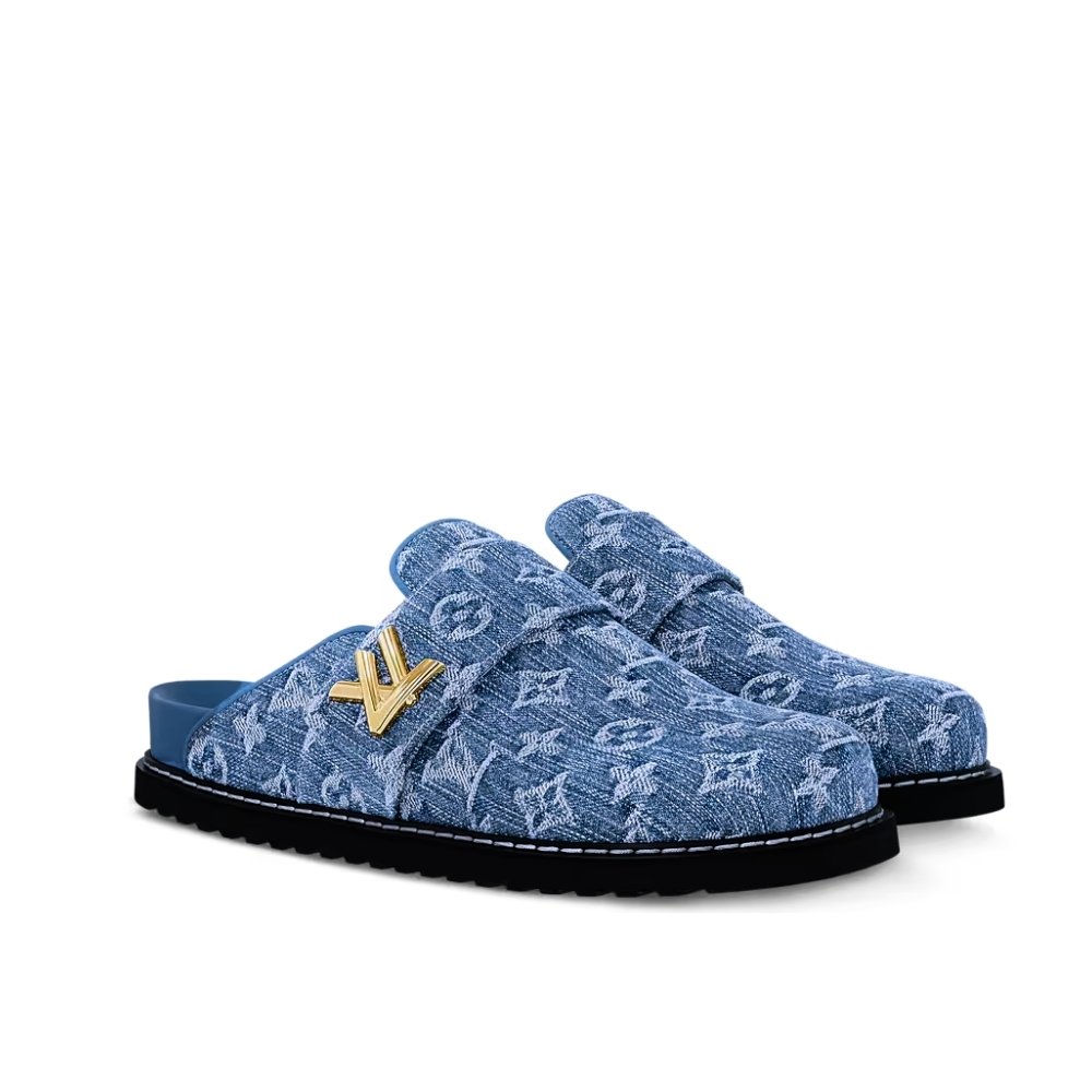 L0vis Vvtt0n Lv Cosy Comfort Mule Blue 1Agvoo