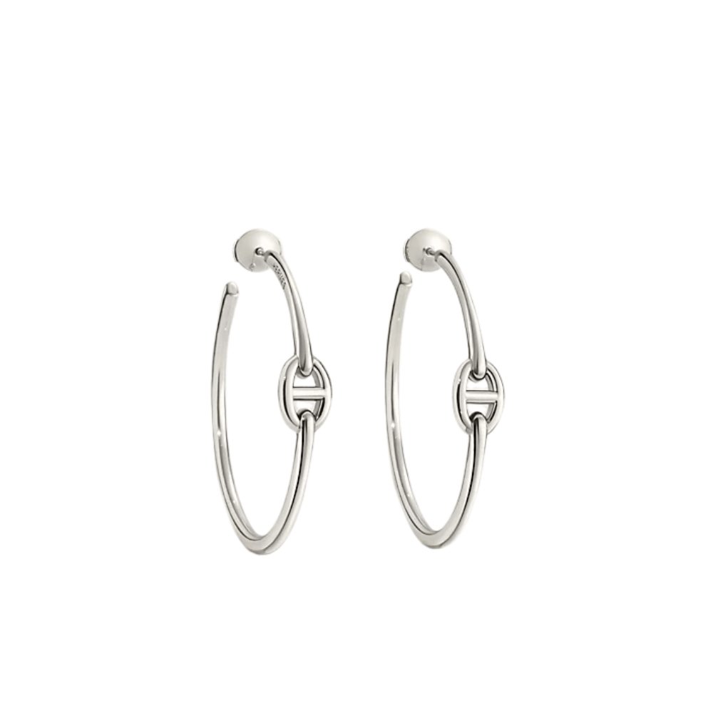 H**me5 Chaine D’Ancre Enchainee Earrings Silver H109511B 00