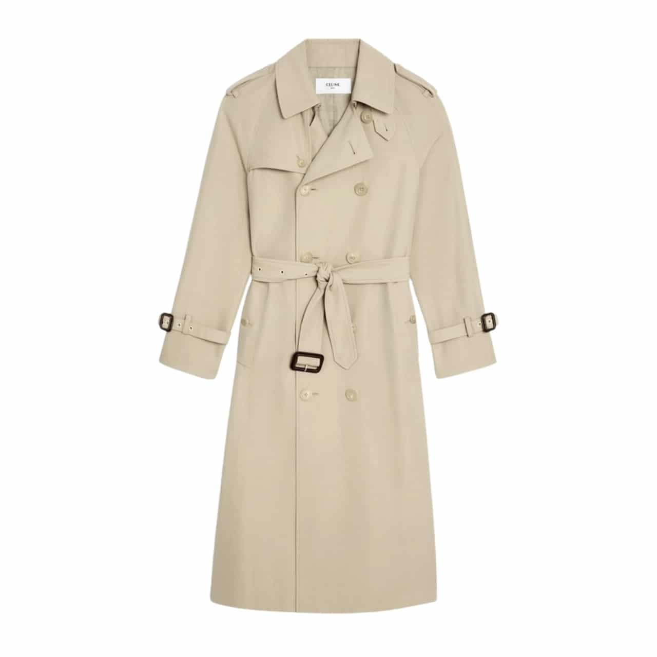Ce1i*e Wiltern Trench Coat In Cotton Gabardine Beige 2M96A777S 01Tc