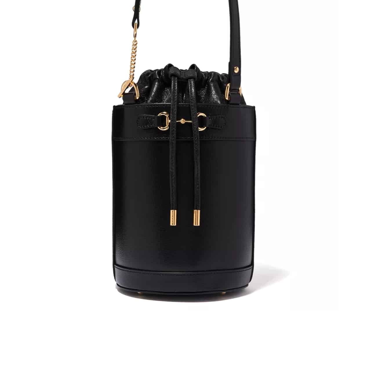 Gvc*1 Horsebit 1955 Small Bucket Bag Black 16Cm 637115 1Dbyg 1000