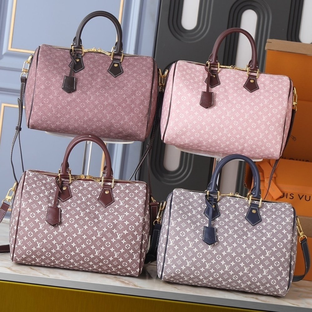 L0vis Vvtt0n Sepia Idylle Monogram Speedy Bandouliere 30 Bag Dark Pink 30Cm