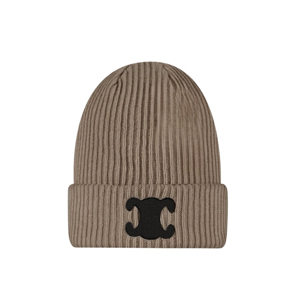 Ce1i*e Knit Beanie Brown