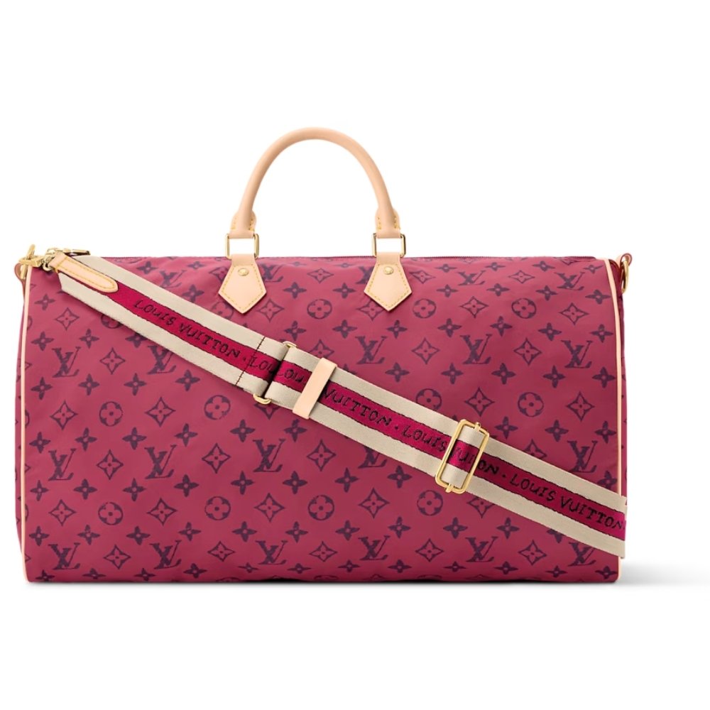 L0vis Vvtt0n Keepall Foldable 45 Monogram Red 45Cm M25772