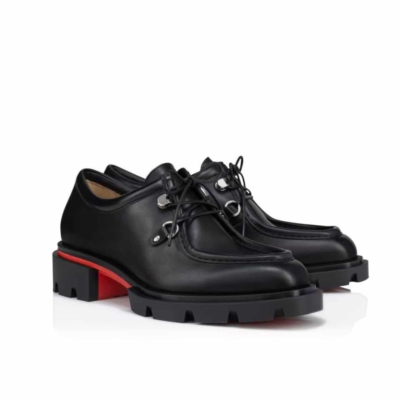 Chr1st1an Louboutin Our Pabelito Leather Derby Black 3240499 Bk01