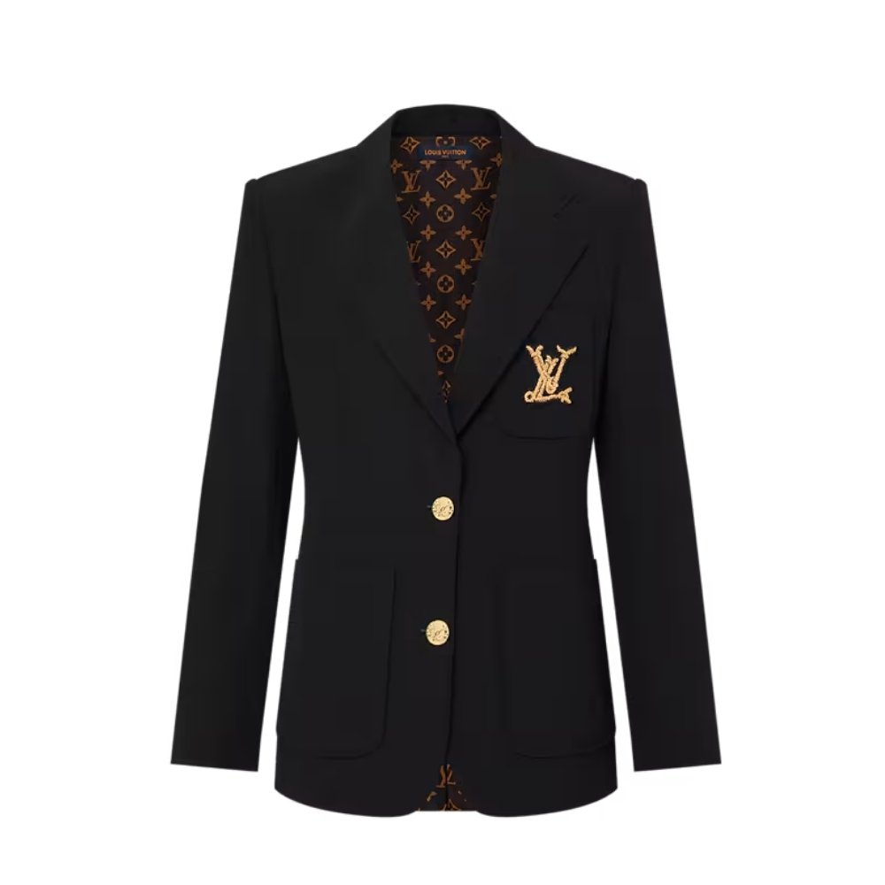 L0vis Vvtt0n Nautical Preppy Blazer Black 1Ahgoh