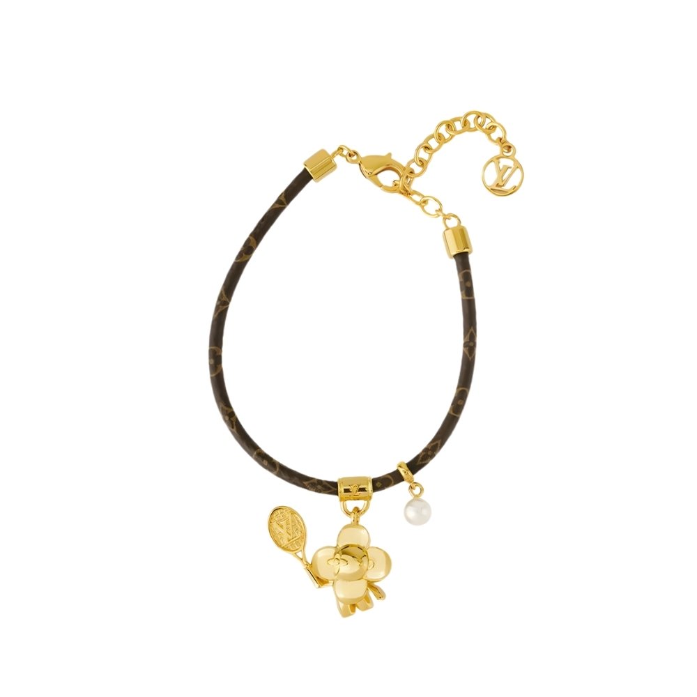 L0vis Vvtt0n Vivienne On The Court Bracelet Monogram Brown M8087Z