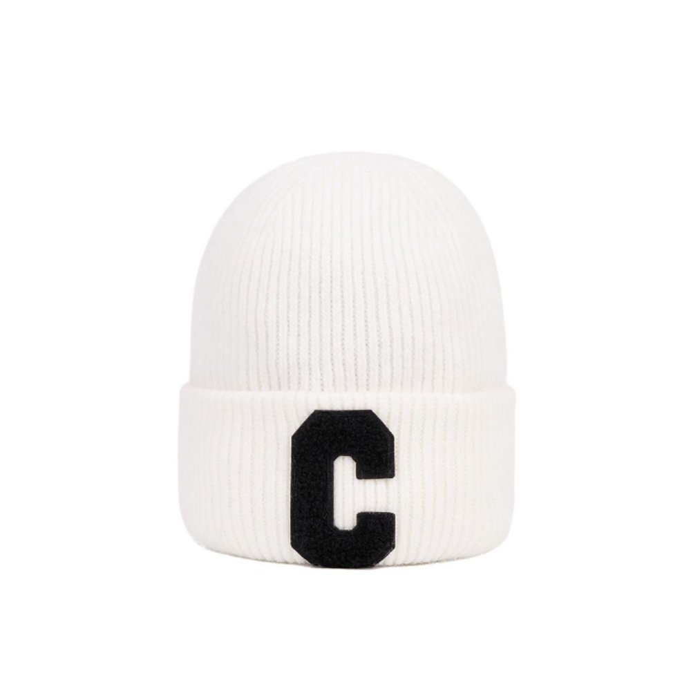 Ce1i*e Initial Beanie White