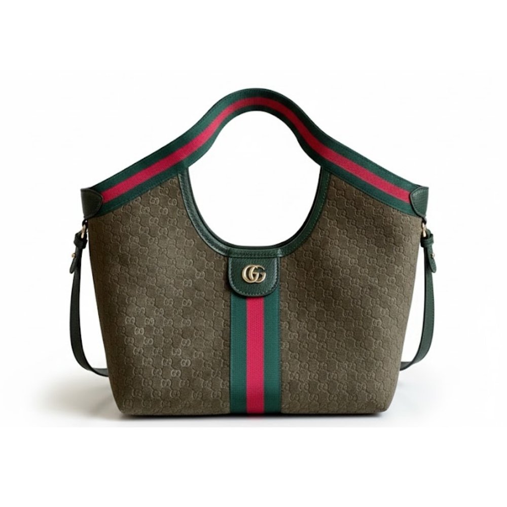 Gvc*1 Giglio Small Tote Bag Dark Green 25Cm