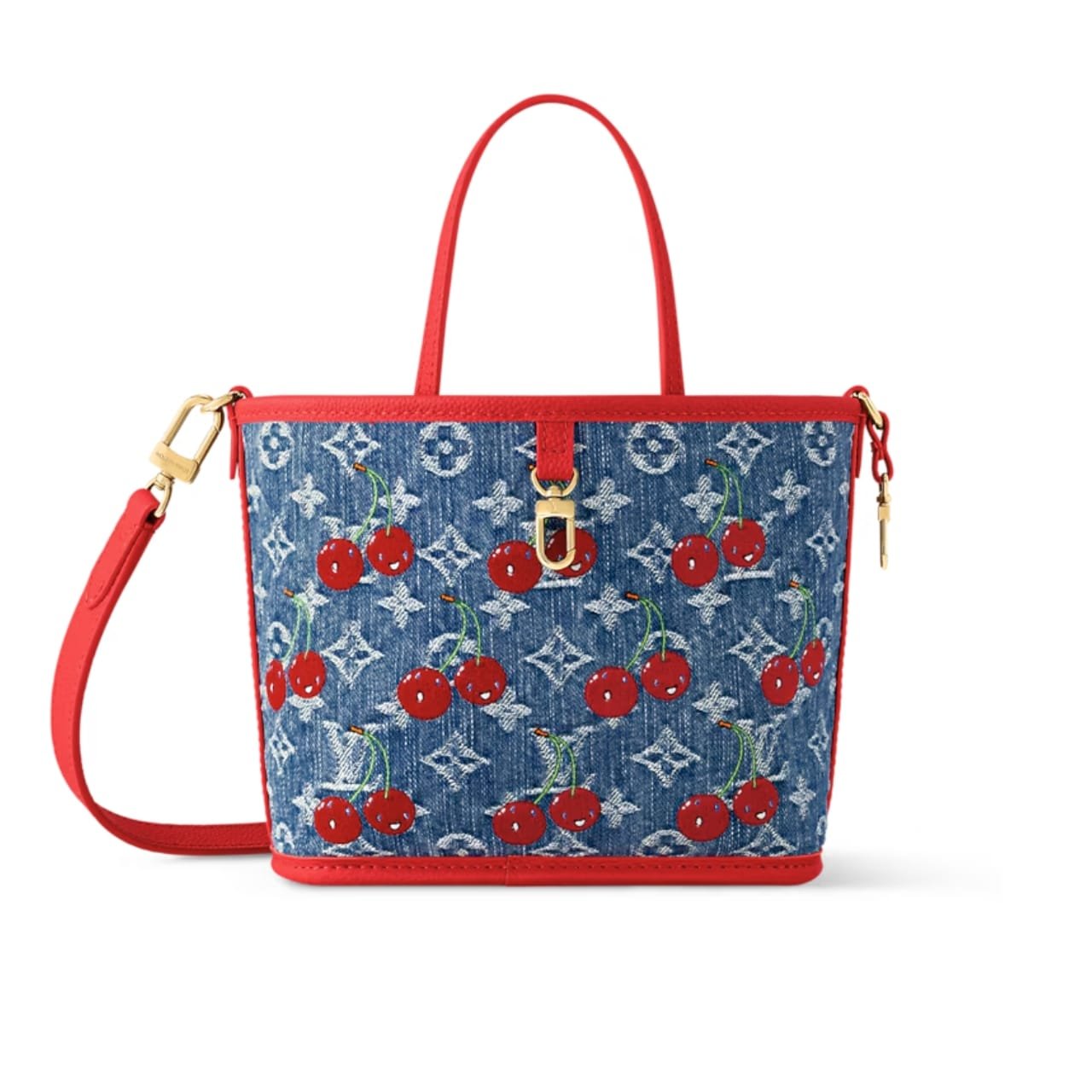 L0vis Vvtt0n X Takashi Murakami Neverfull Inside Out BB Denim Blue 26Cm M14997