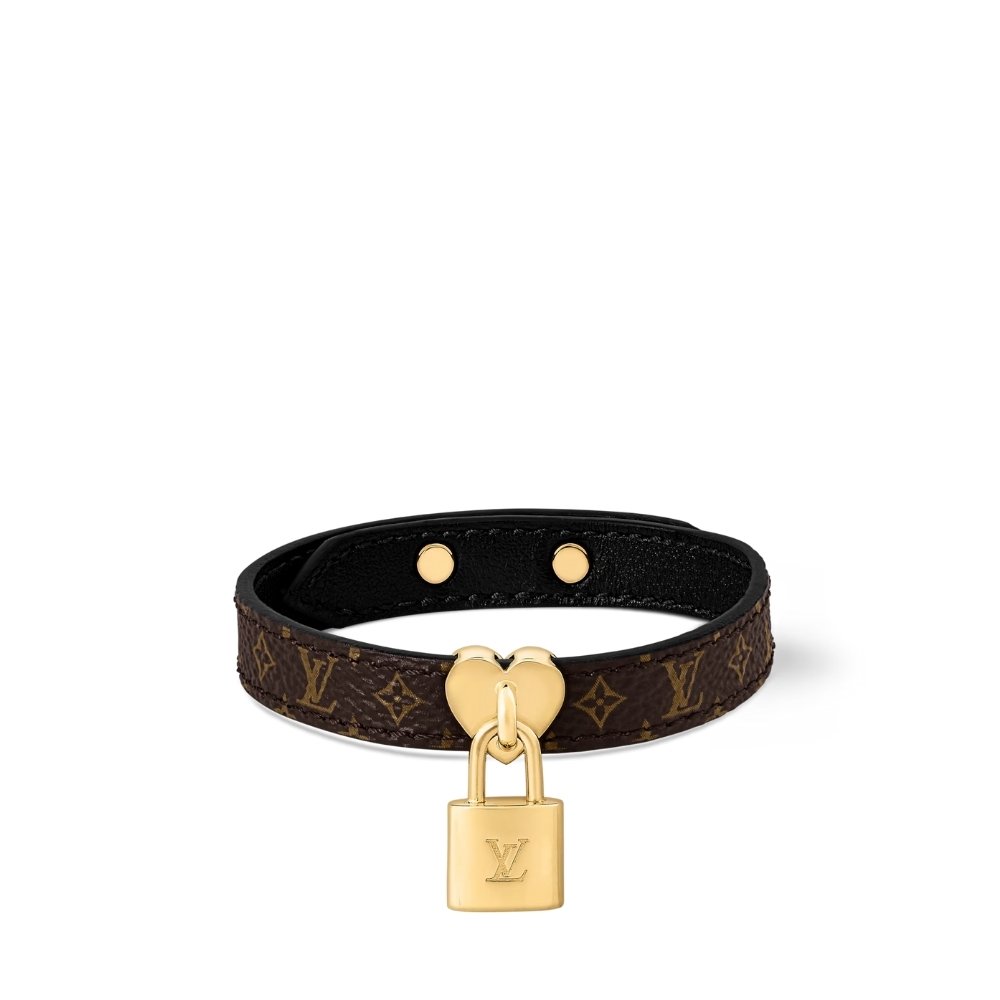 L0vis Vvtt0n Lock Me In Love Bracelet Monogram Brown M4264Z