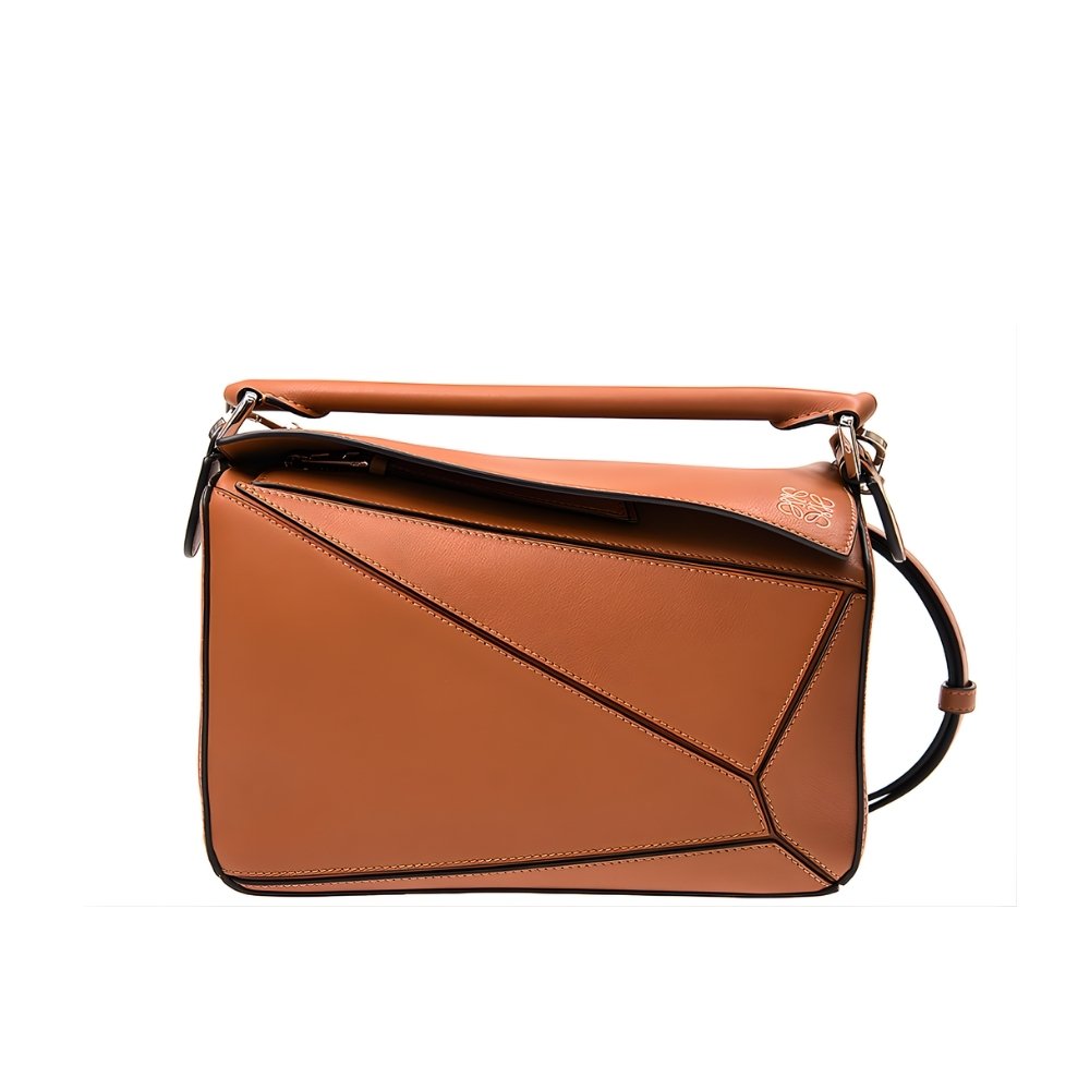 L0ew* Puzzle Leather Shoulder Bag 24Cm Tan