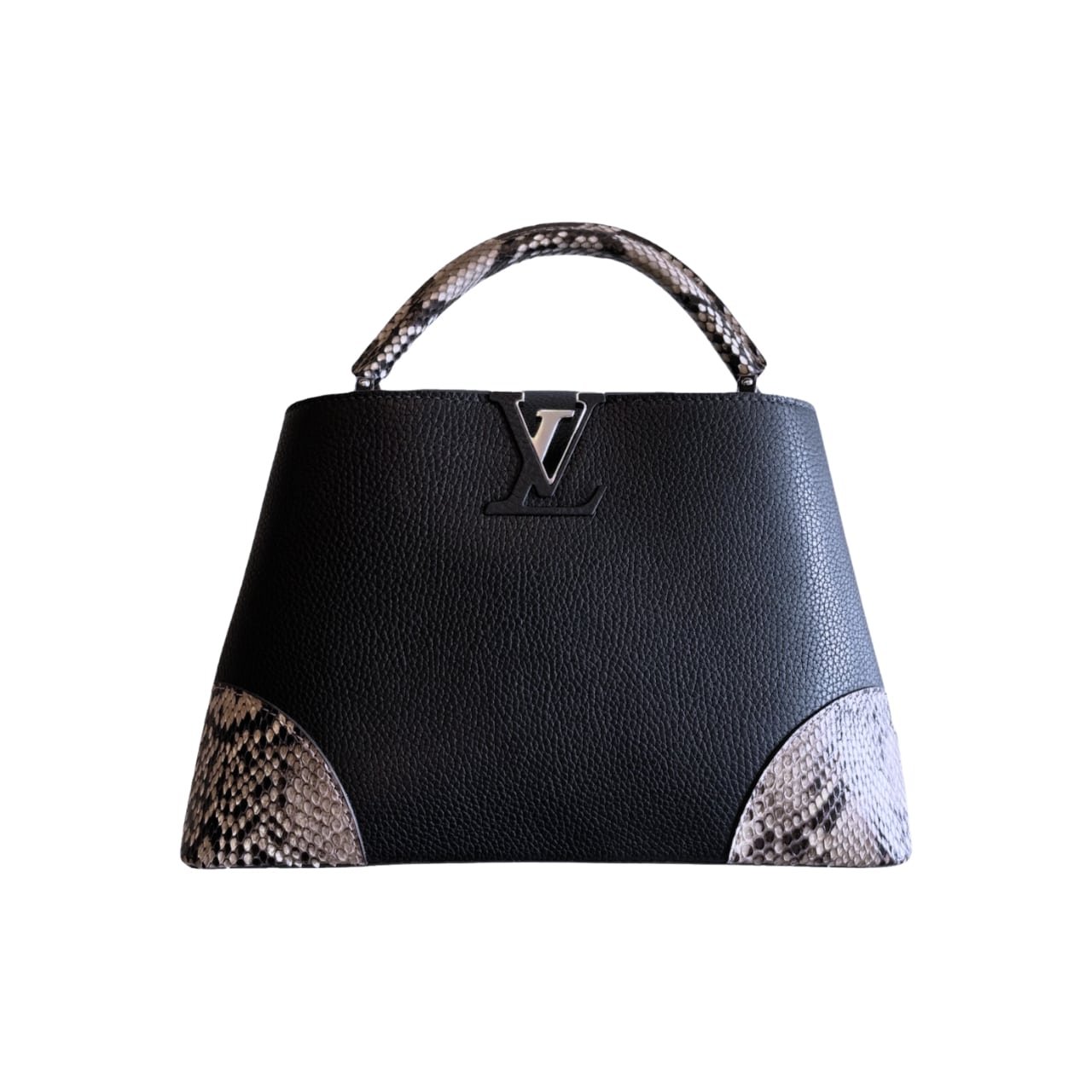 L0vis Vvtt0n Capucines Python Handbag 27Cm