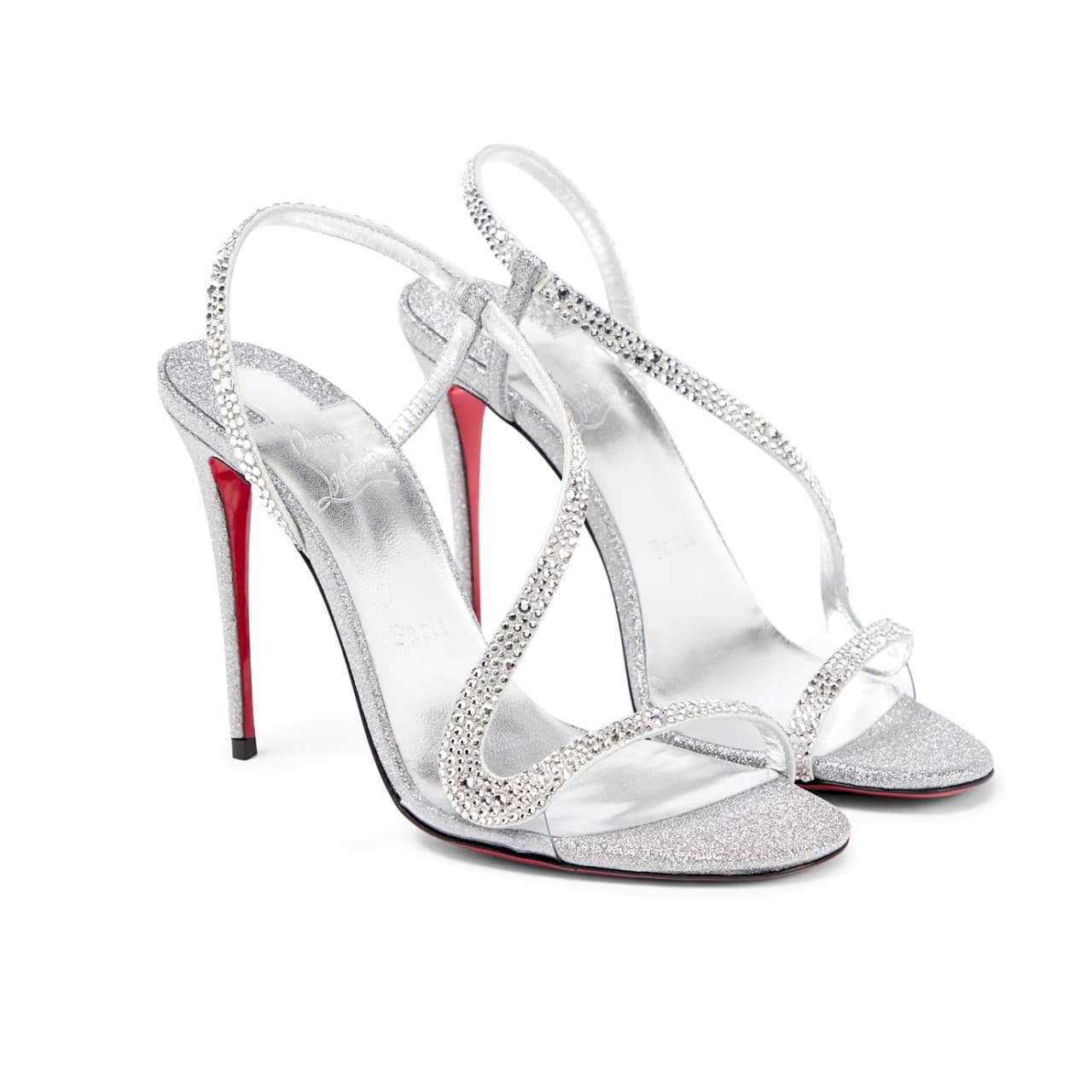 Chr1st1an Louboutin Rosalie Strass Silver 3220624S265