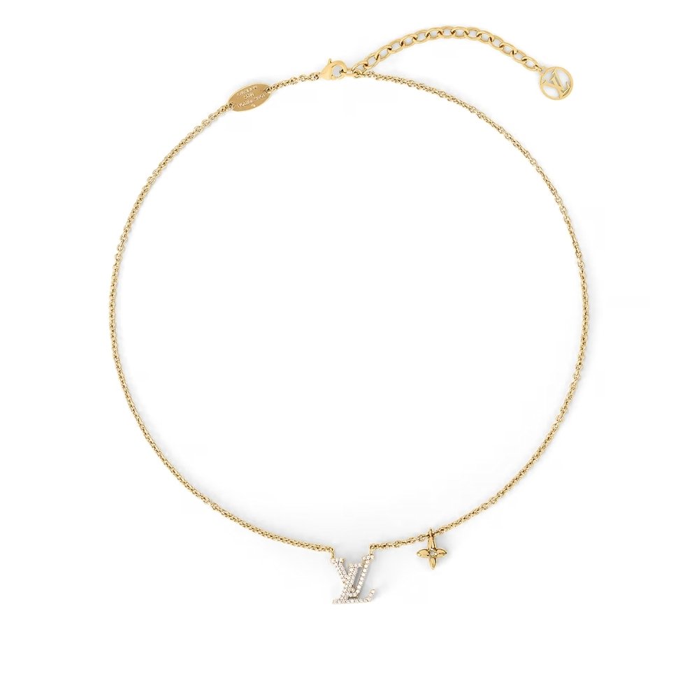 L0vis Vvtt0n Lv Iconic Enamel Necklace Gold M00596