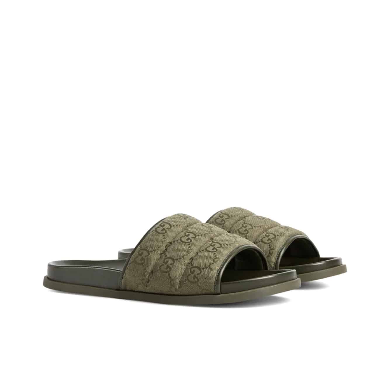 Gvc*1 Men Slide Sandal Dark Green 838089 Fad71 8746
