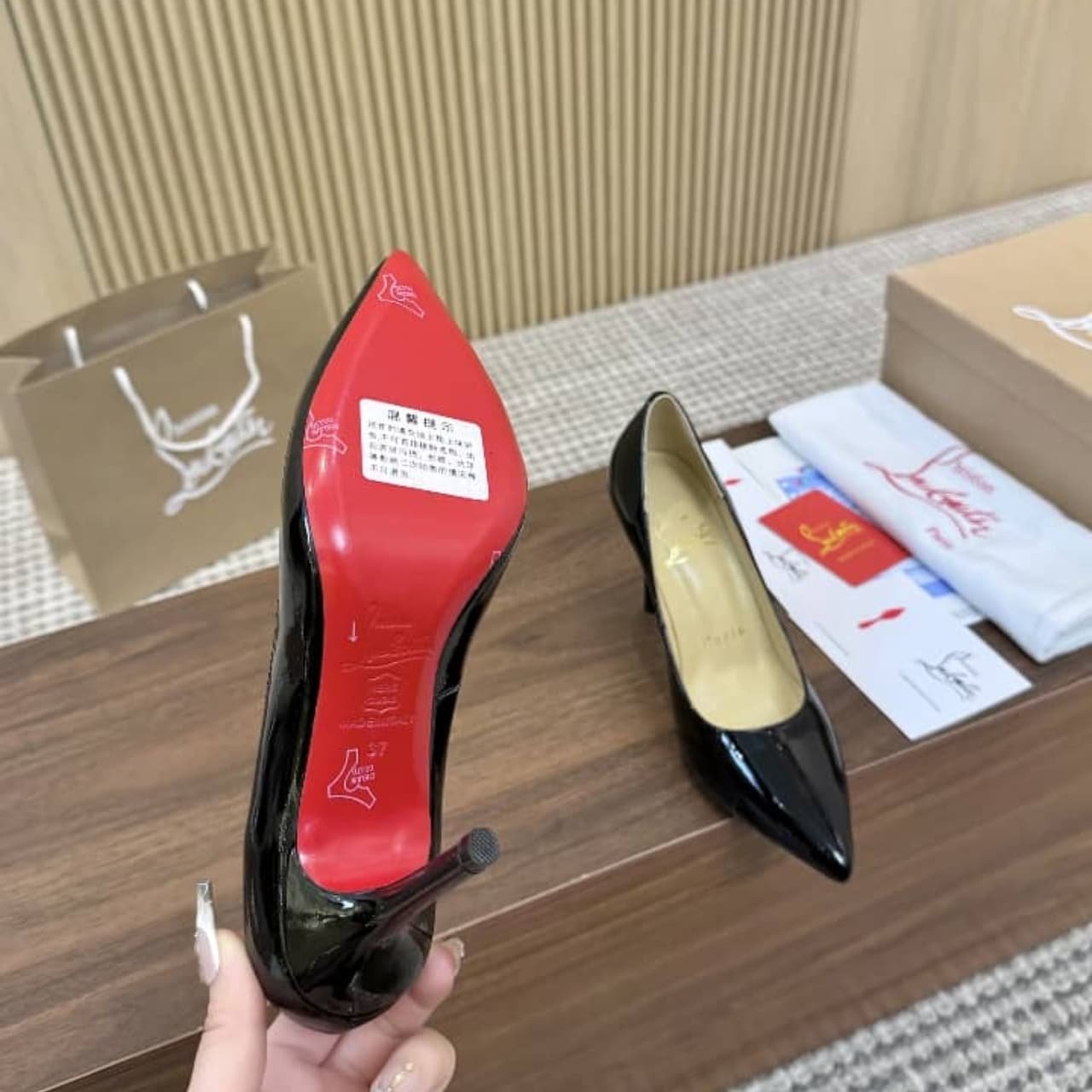 Chr1st1an Louboutin Kate 85 Black 3191416Bk01