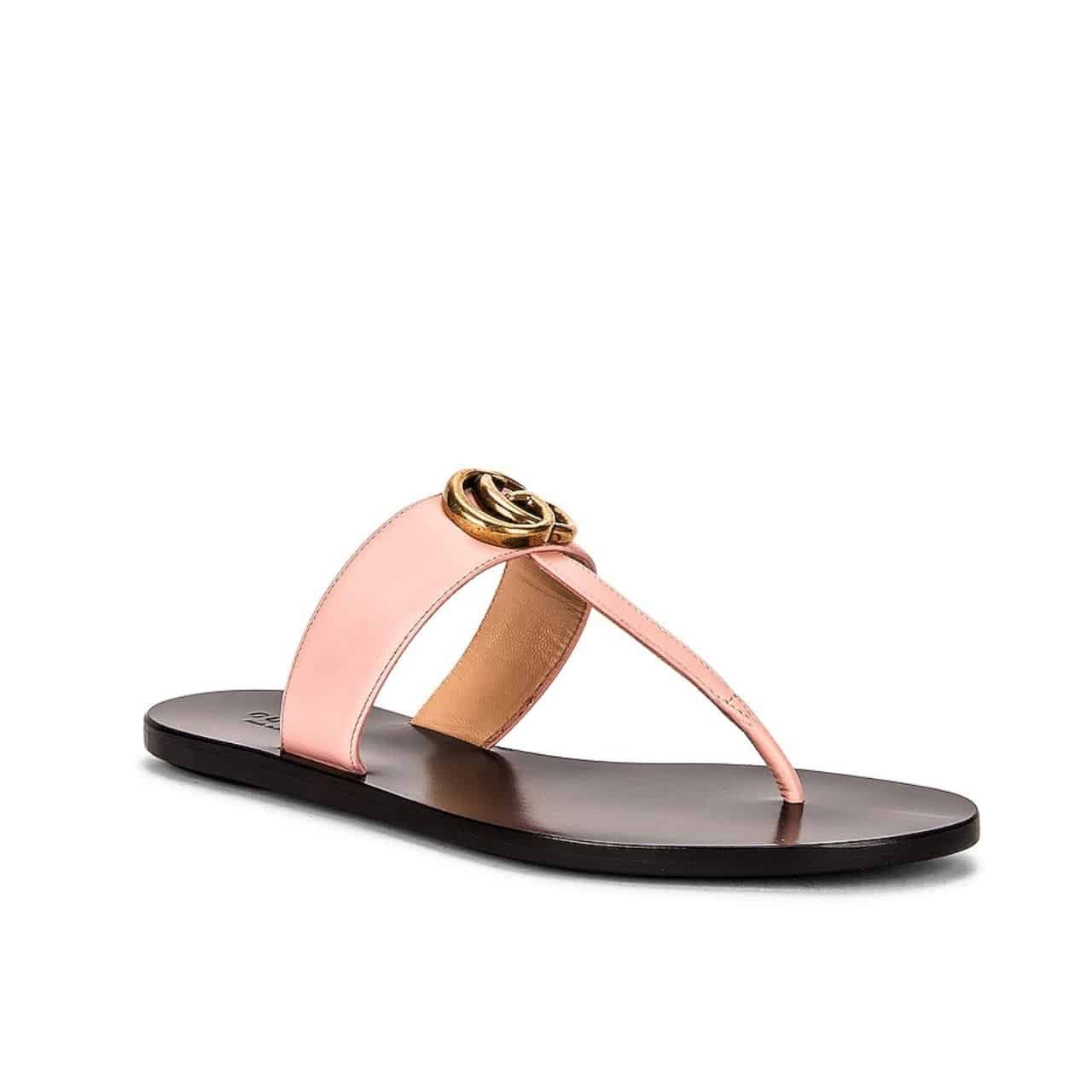 Gvc*1 Double G Thong Leather Pink