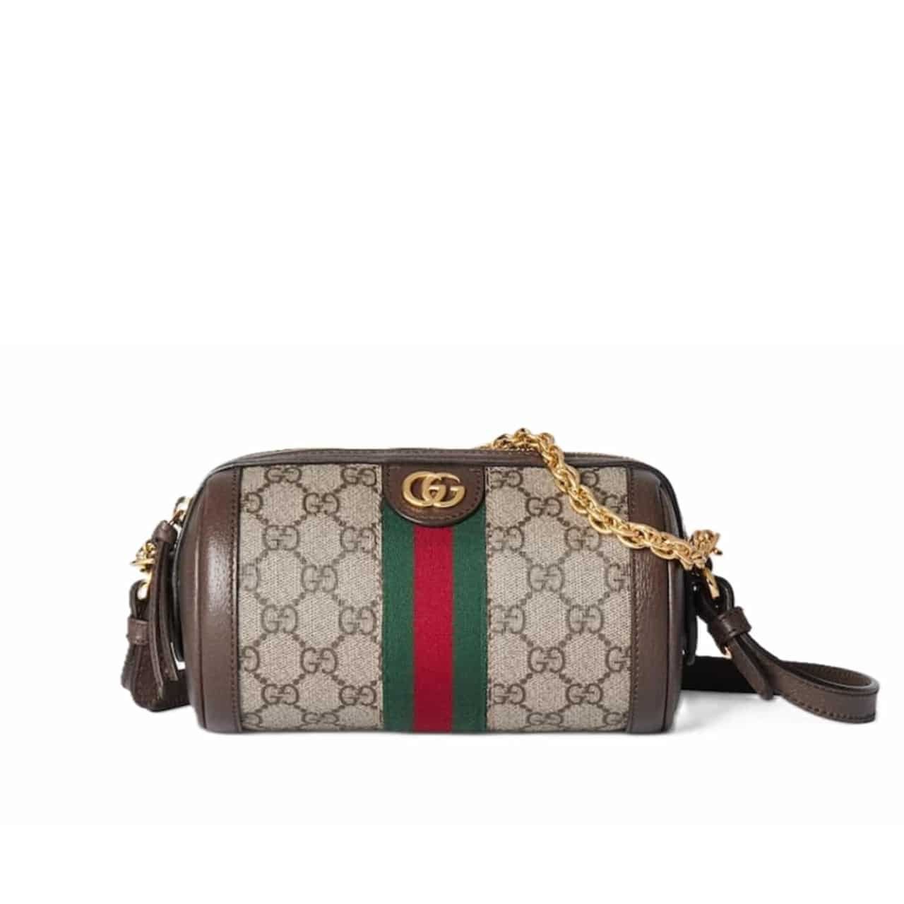 Gvc*1 Ophidia Gg Svp*me Shoulder Bag Beige And Ebony 19Cm 795208 96Iwg 8745
