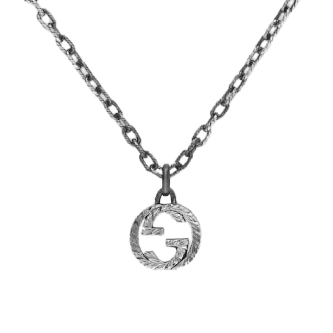 Gvc*1 Interlocking Pendant Necklace Silver ‎455307 J8400 0811