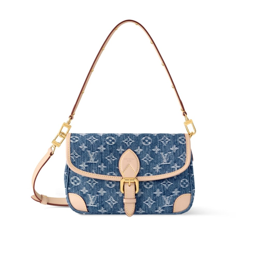 L0vis Vvtt0n Diane Bag Denim Blue 24Cm M13070