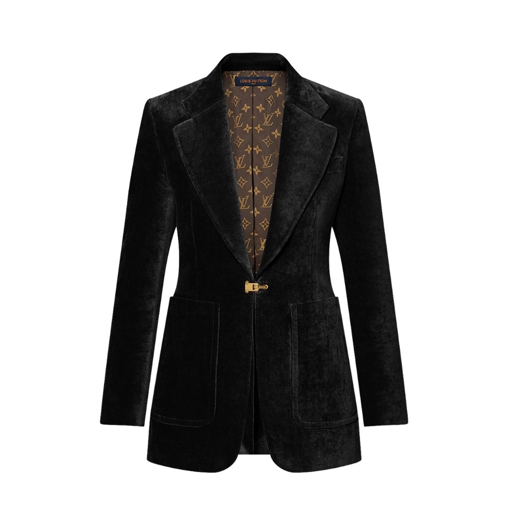 L0vis Vvtt0n Velvet Schoolboy Blazer Black