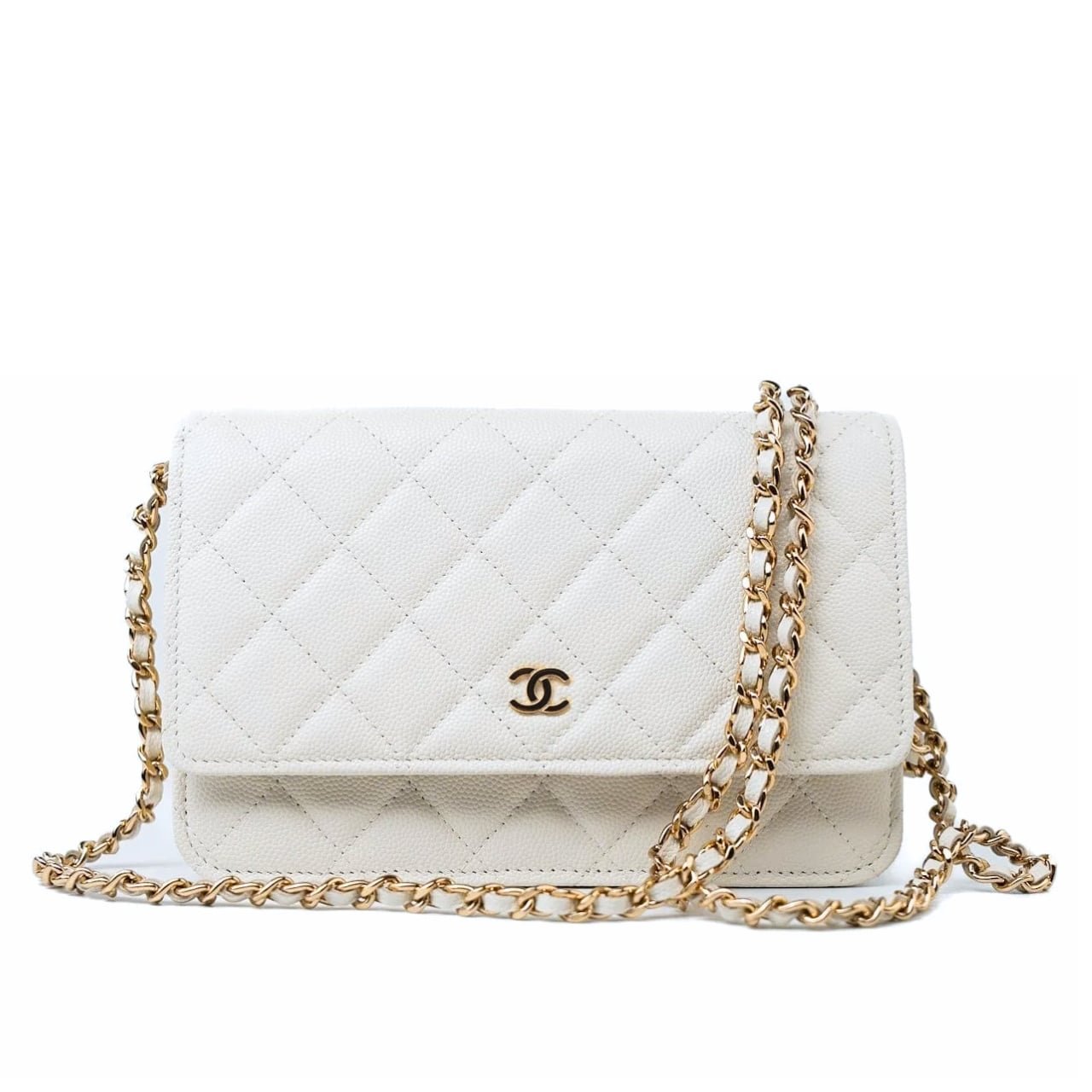 Ch**el Wallet On Chain Woc White 19Cm