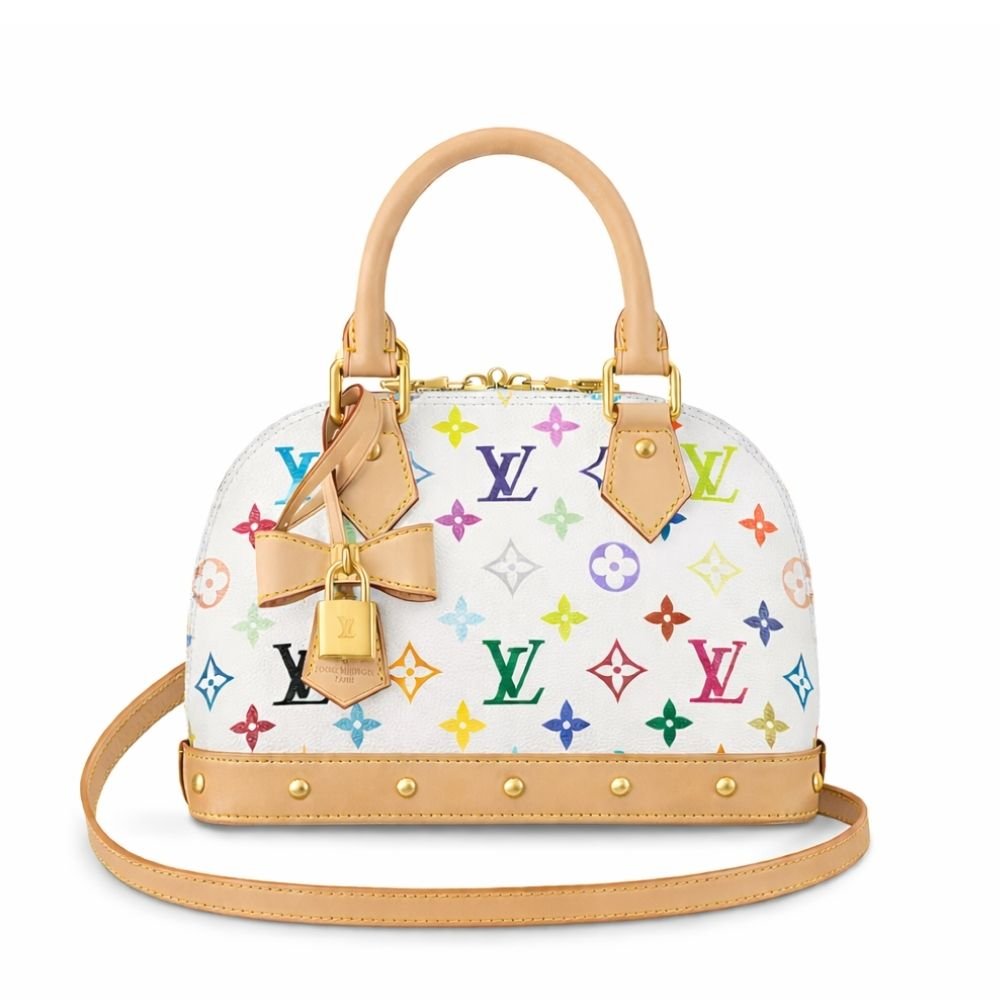 L0vis Vvtt0n X Takashi Murakami Alma BB White Multicolor 24Cm M13078
