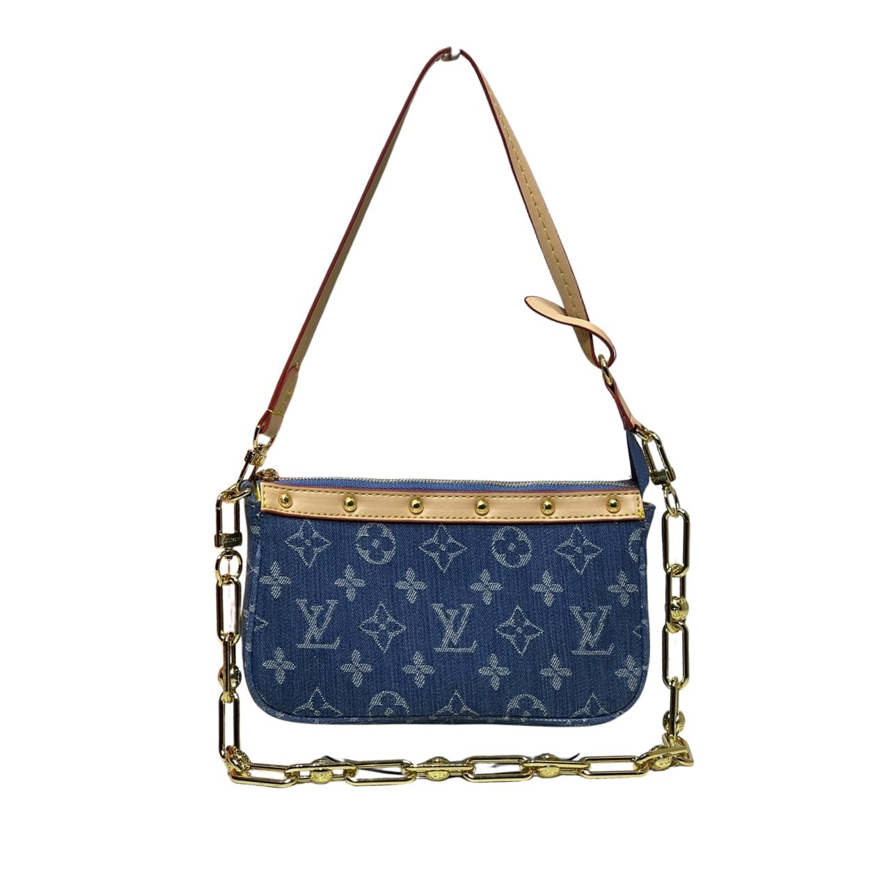 L0vis Vvtt0n Pochette Accessoires Washed Denim Blue 22Cm