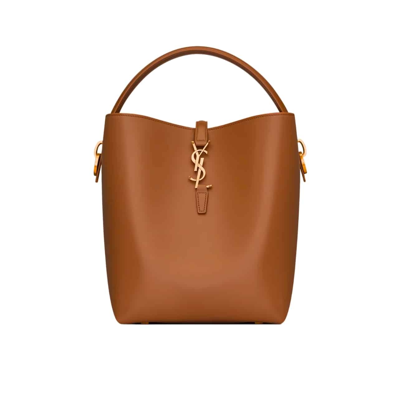 Sa1nt Lau*nt Le 37 In Shiny Leather Brown 25Cm