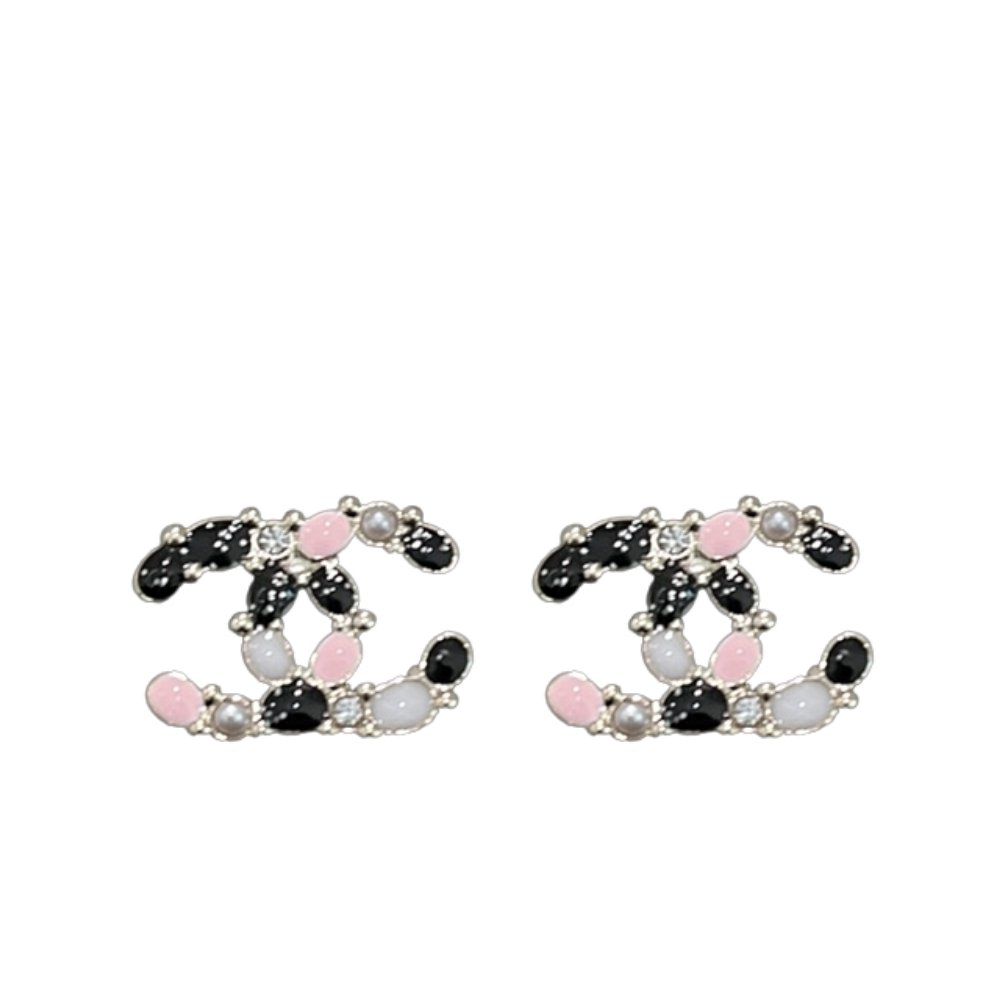 Ch**el Cc Mark Crystal Earrings Multicolor Abg639 B22459 U4656