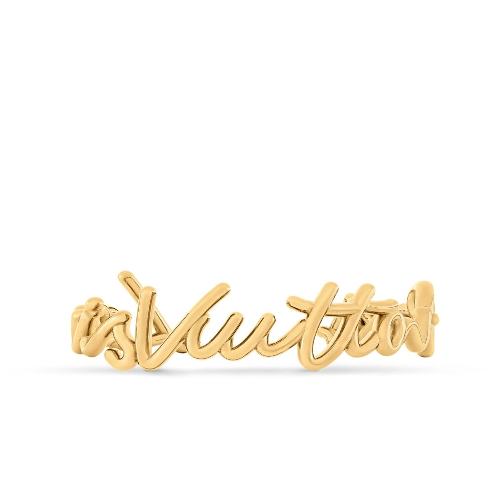 L0vis Vvtt0n Lv Script Bracelet Gold M1812S